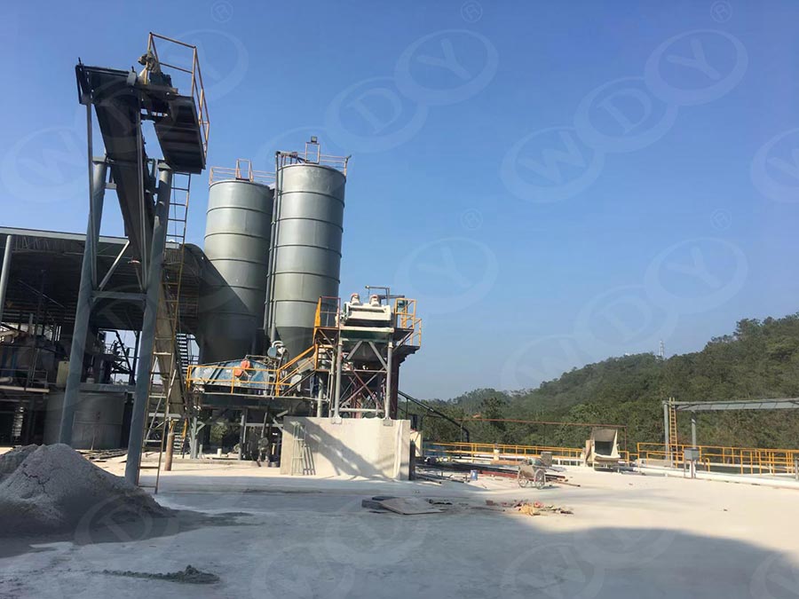 廣西梧州花崗岩尾礦處理整線工程解決方案